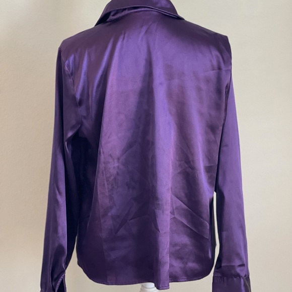 Purple Silk blouse! - Picture 2 of 2